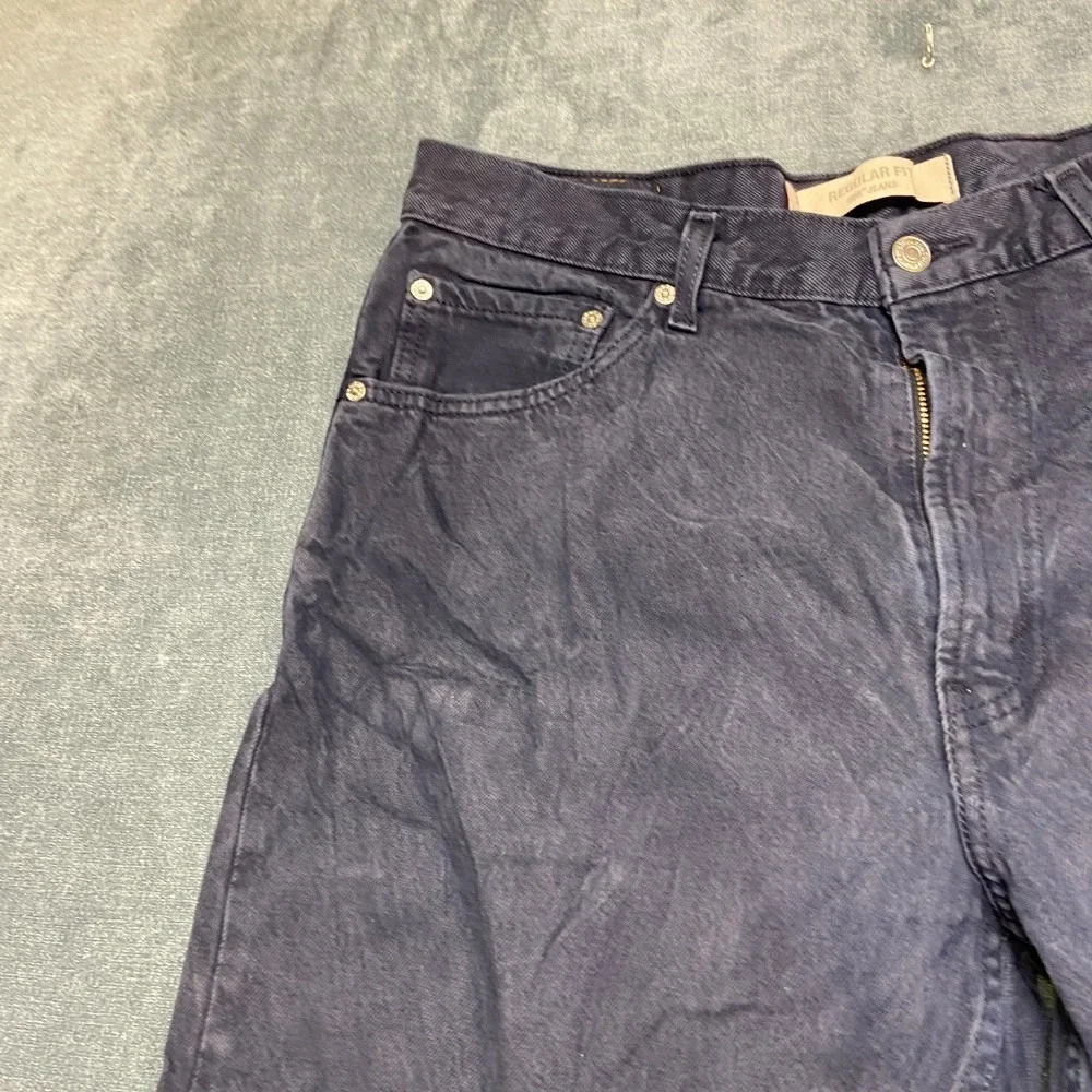 VTG Levi's 505 Jeans Mens 36x30 Navy Blue Denim Straight Leg Regular Fit  Wash